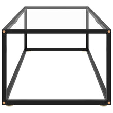 Load image into Gallery viewer, 322883 vidaXL Coffee Table Black with Tempered Glass 120x50x35 cm - MiniDM Store

