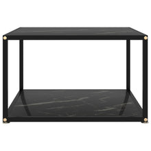 Load image into Gallery viewer, 322890 vidaXL Coffee Table Black 60x60x35 cm Tempered Glass - MiniDM Store
