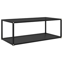 Load image into Gallery viewer, 322898 vidaXL Coffee Table Black 100x50x35 cm Tempered Glass - MiniDM Store
