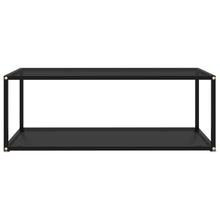 Load image into Gallery viewer, 322898 vidaXL Coffee Table Black 100x50x35 cm Tempered Glass - MiniDM Store
