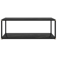 Load image into Gallery viewer, 322900 vidaXL Coffee Table Black 100x50x35 cm Tempered Glass - MiniDM Store
