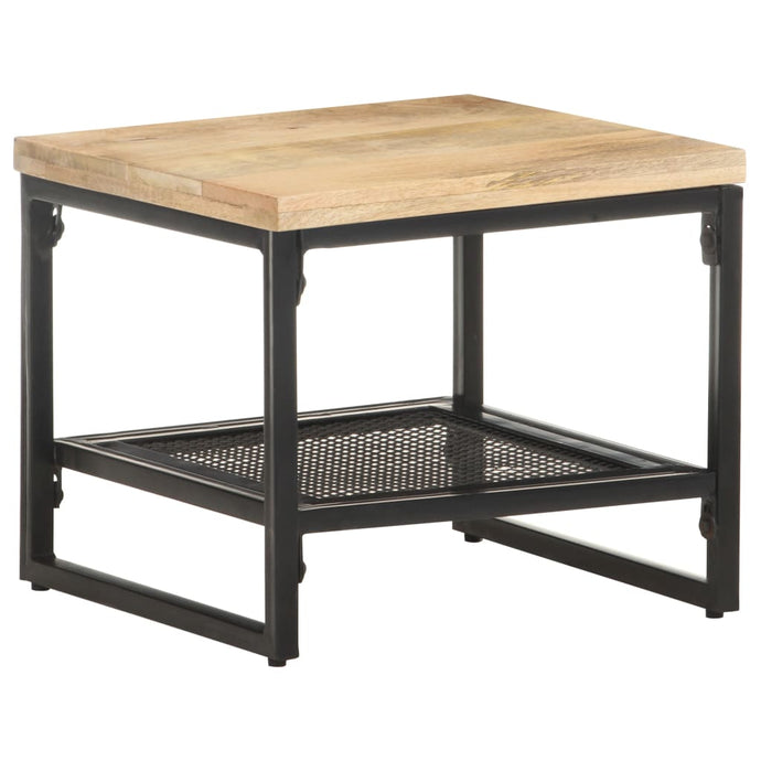 vidaXL Side Table 40x40x35 cm Solid Mango Wood - MiniDM Store