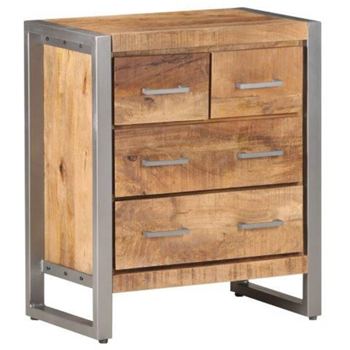 vidaXL Sideboard 60x35x70 cm Rough Mango Wood - MiniDM Store