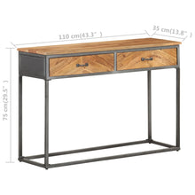 Load image into Gallery viewer, vidaXL Console Table 110x35x75 cm Solid Acacia Wood - MiniDM Store
