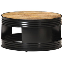 Load image into Gallery viewer, vidaXL Coffee Table Black 68x68x36 cm Solid Rough Mango Wood - MiniDM Store
