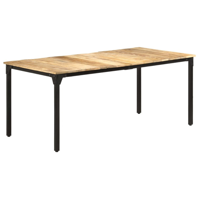 vidaXL Dining Table 180x90x76 cm Rough Mango Wood - MiniDM Store
