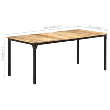 Load image into Gallery viewer, vidaXL Dining Table 180x90x76 cm Rough Mango Wood - MiniDM Store
