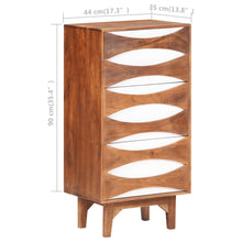 Load image into Gallery viewer, vidaXL Chest of Drawers 44x35x90 cm Solid Acacia Wood - MiniDM Store

