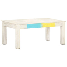 Load image into Gallery viewer, vidaXL Coffee Table White 110x60x45 cm Solid Mango Wood - MiniDM Store
