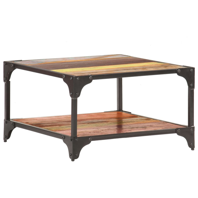 vidaXL Coffee Table 60x60x35 cm Solid Reclaimed Wood - MiniDM Store