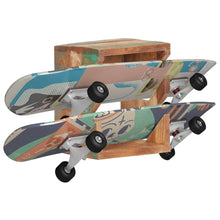 Load image into Gallery viewer, vidaXL Wall Mounted Skateboard Holder 25x20x30 cm Solid Reclaimed Wood - MiniDM Store
