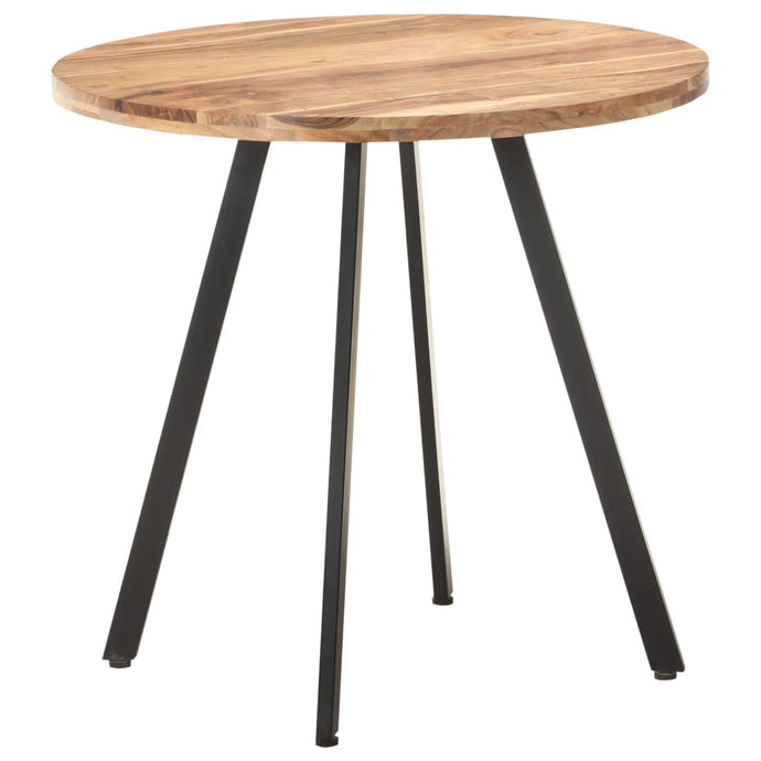 vidaXL Dining Table 80 cm Solid Acacia Wood - MiniDM Store
