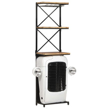 Load image into Gallery viewer, vidaXL Tractor Wine Cabinet White 49x31x170 cm Rough Mango Wood - MiniDM Store
