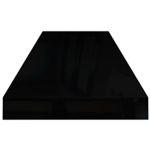 Load image into Gallery viewer, vidaXL Floating Wall Shelf High Gloss Black 80x23.5x3.8 cm MDF - MiniDM Store
