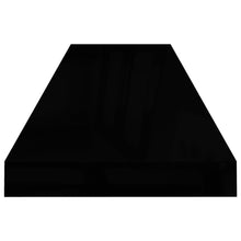 Load image into Gallery viewer, vidaXL Floating Wall Shelves 2 pcs High Gloss Black 90x23.5x3.8 cm MDF - MiniDM Store
