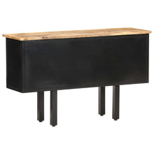 Load image into Gallery viewer, vidaXL Sideboard 110x30x65 cm Solid Rough Mango Wood and Steel - MiniDM Store
