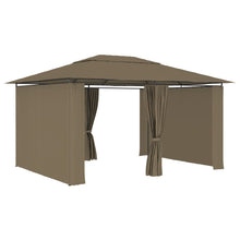 Load image into Gallery viewer, vidaXL Garden Marquee with Curtains 4x3 m Taupe 180 g/m² - MiniDM Store
