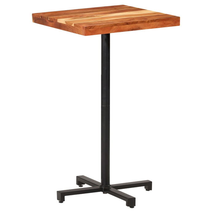 vidaXL Bar Table Square 60x60x110 cm Solid Acacia Wood - MiniDM Store