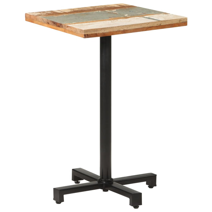 vidaXL Bistro Table Square 50x50x75 cm Solid Reclaimed Wood - MiniDM Store
