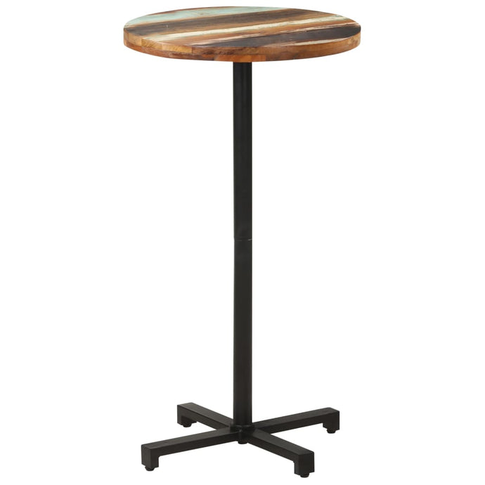 vidaXL Bistro Table Round Ø60x110 cm Solid Reclaimed Wood - MiniDM Store