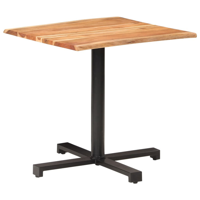 vidaXL Bistro Table with Live Edges 80x80x75 cm Solid Acacia Wood - MiniDM Store