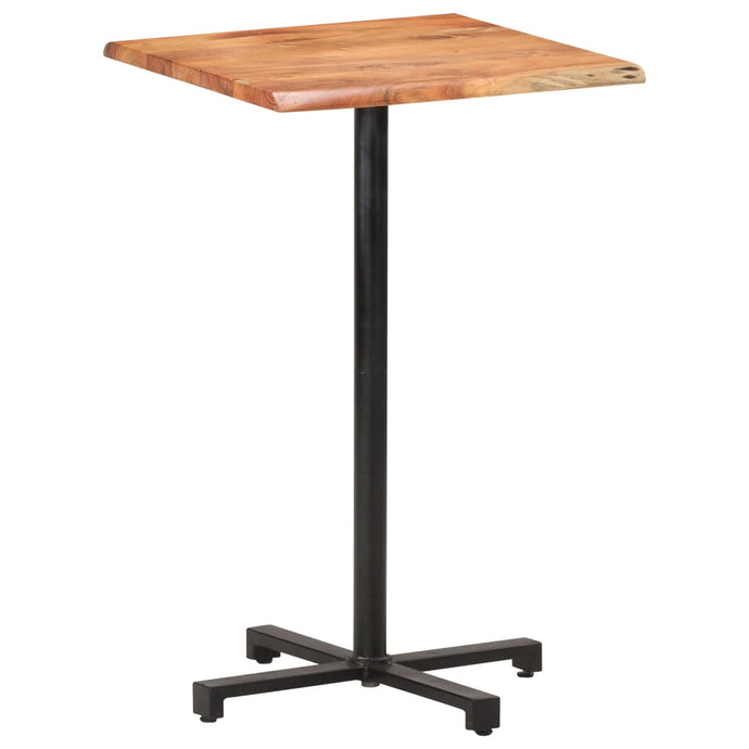 vidaXL Bar Table with Live Edges 60x60x110 cm Solid Acacia Wood - MiniDM Store