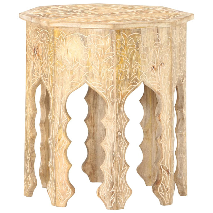 vidaXL Side Table Ø48 cm Solid Mango Wood - MiniDM Store