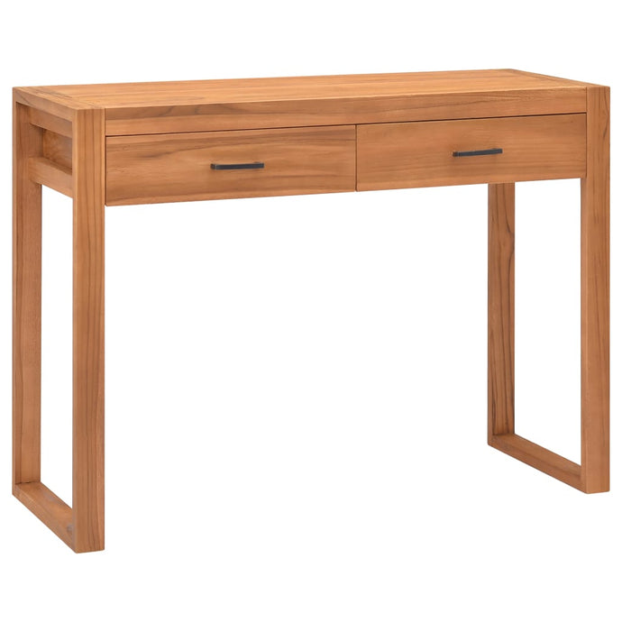vidaXL Desk with 2 Drawers 100x40x75 cm Recycled Teak Wood - MiniDM Store