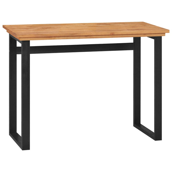 vidaXL Desk 100x45x75 cm Solid Teak Wood - MiniDM Store