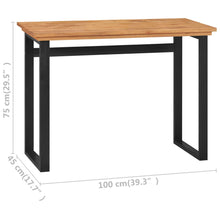 Load image into Gallery viewer, vidaXL Desk 100x45x75 cm Solid Teak Wood - MiniDM Store
