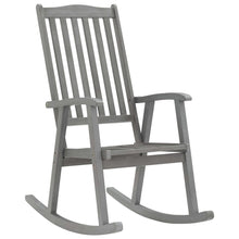 Load image into Gallery viewer, vidaXL Rocking Chair Grey Solid Acacia Wood - MiniDM Store
