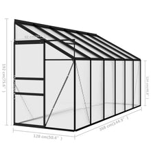Load image into Gallery viewer, vidaXL Greenhouse Anthracite Aluminium 7.44 m³ - MiniDM Store
