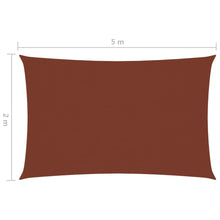 Load image into Gallery viewer, Sunshade Sail Oxford Fabric Rectangular 2x5 m Terracotta
