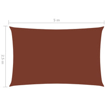 Load image into Gallery viewer, Sunshade Sail Oxford Fabric Rectangular 2.5x5 m Terracotta
