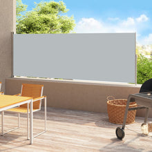Load image into Gallery viewer, vidaXL Patio Retractable Side Awning 180x500 cm Grey - MiniDM Store
