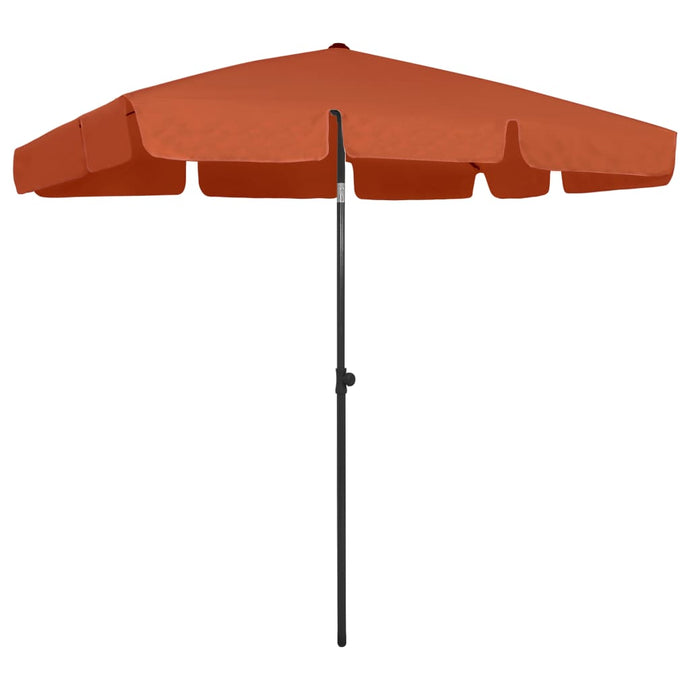vidaXL Beach Umbrella Terracotta 200x125 cm - MiniDM Store
