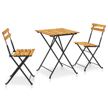 Load image into Gallery viewer, vidaXL 3 Piece Folding Bistro Set Solid Acacia Wood - MiniDM Store
