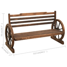 Load image into Gallery viewer, vidaXL Garden Bench 112 cm Solid Firwood - MiniDM Store
