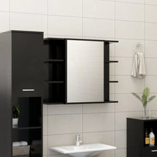 Load image into Gallery viewer, vidaXL 3 Piece Bathroom Furniture Set Black Chipboard - MiniDM Store
