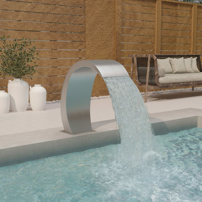 vidaXL Pool Fountain 22x60x70 cm Stainless Steel 304 - MiniDM Store