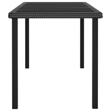 Load image into Gallery viewer, vidaXL Garden Dining Table Black 180x70x73 cm Poly Rattan - MiniDM Store
