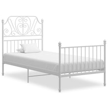 Load image into Gallery viewer, Bed Frame White Metal 90x200 cm - MiniDM Store
