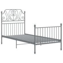 Load image into Gallery viewer, Bed Frame Grey Metal 100x200 cm - MiniDM Store
