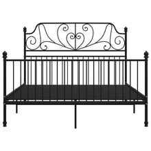 Load image into Gallery viewer, Bed Frame Black Metal 140x200 cm - MiniDM Store
