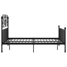 Load image into Gallery viewer, Bed Frame Black Metal 140x200 cm - MiniDM Store
