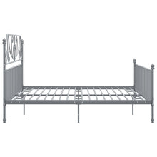 Load image into Gallery viewer, Bed Frame Grey Metal and Plywood 200x200 cm - MiniDM Store
