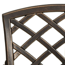 Load image into Gallery viewer, vidaXL Garden Chairs 2 pcs Cast Aluminium Bronze - MiniDM Store
