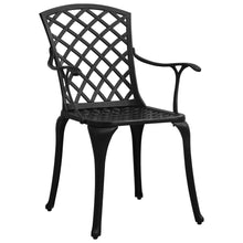 Load image into Gallery viewer, vidaXL Garden Chairs 2 pcs Cast Aluminium Black - MiniDM Store
