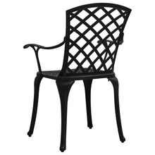 Load image into Gallery viewer, vidaXL Garden Chairs 2 pcs Cast Aluminium Black - MiniDM Store
