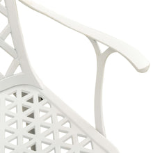Load image into Gallery viewer, vidaXL Garden Chairs 2 pcs Cast Aluminium White - MiniDM Store
